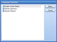 Language Selection Dialogs